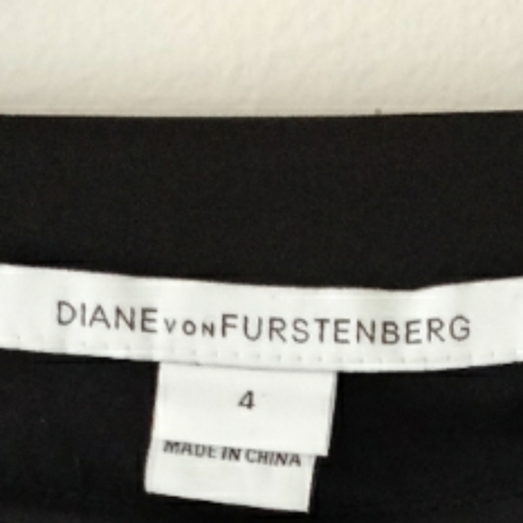 DIANE VON FURSTENBERG silk dolman sleeves women’s dress ties at waist Size 4 - Picture 7 of 7